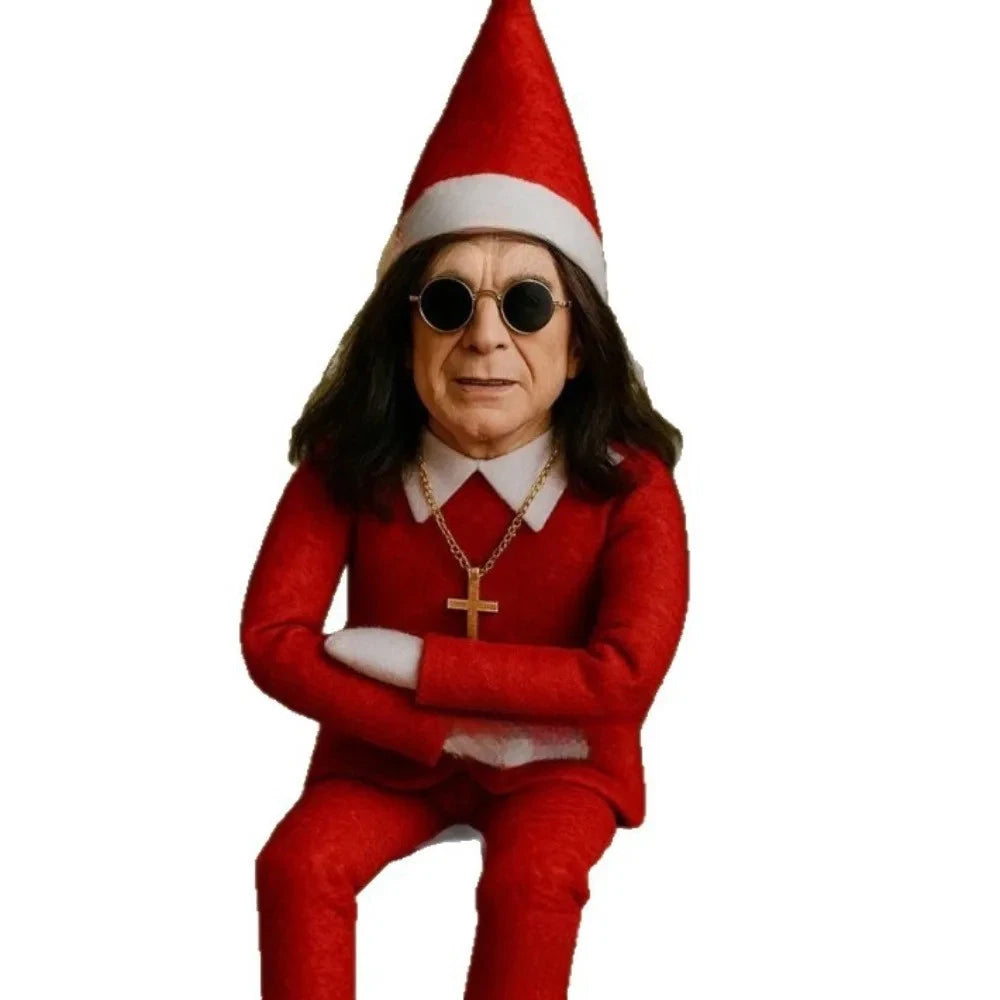 4Pcs Set Christmas Elf Doll Christmas Trees Decoration Ornament Music Godfather Doll