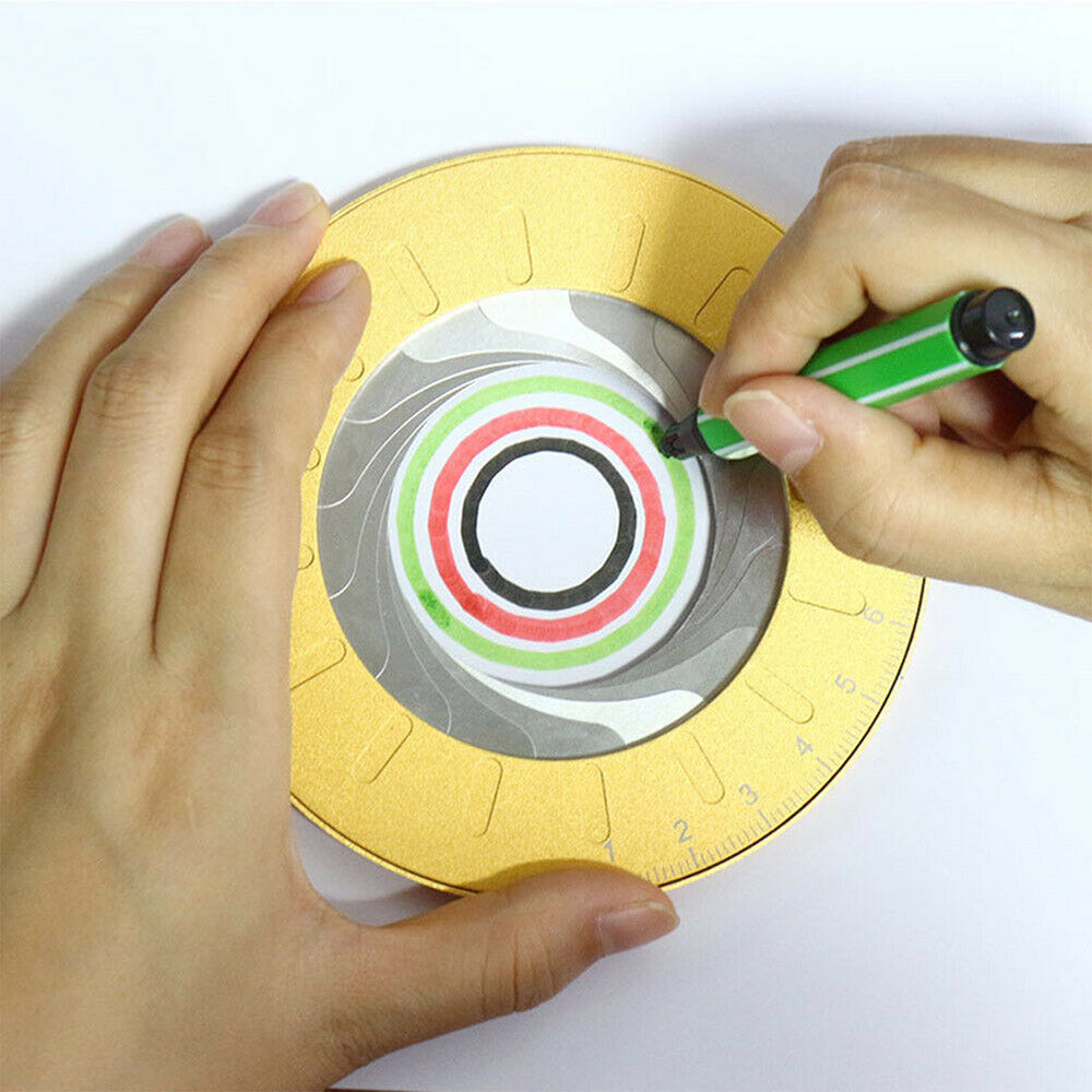 1x Adjustable Circle Drawing Ruler Tool Measuring Drawing Circular Compass