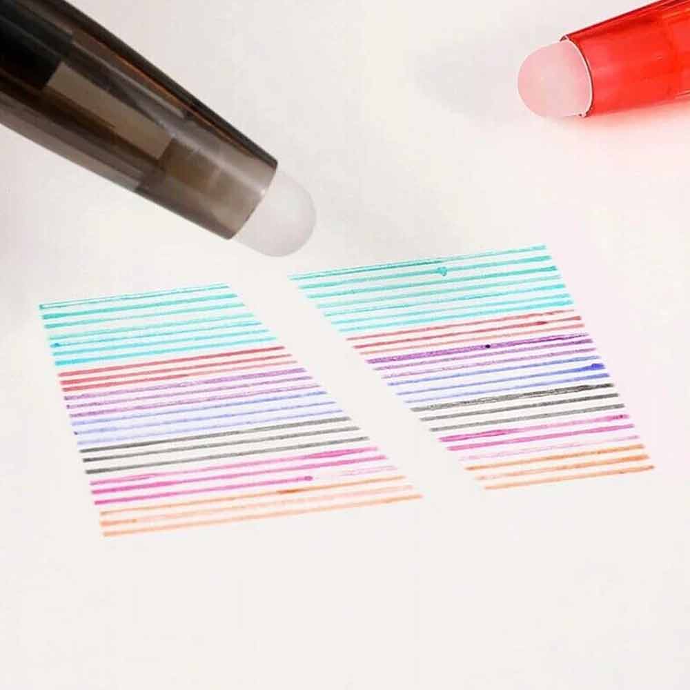 12 Colors Erasable Gel Pens 0.7mm Ink Pens For Drawing Taking Notes Handwriting
