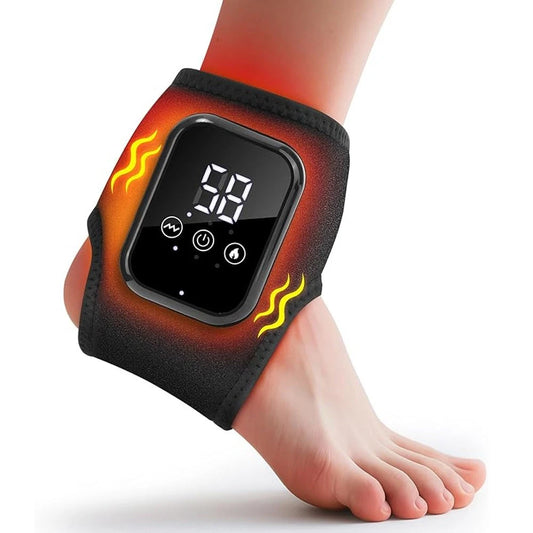 Foot Vibration Massager with Infrared Heat - 3 Modes for Pain Relief & Therapy