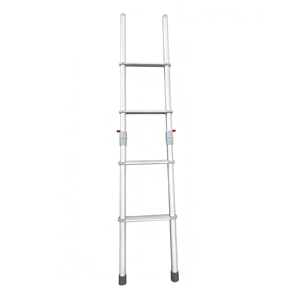 4-Step Foldable Aluminium Ladder for Caravan RV Bunk - Lightweight, Non-Slip, Space-Saving