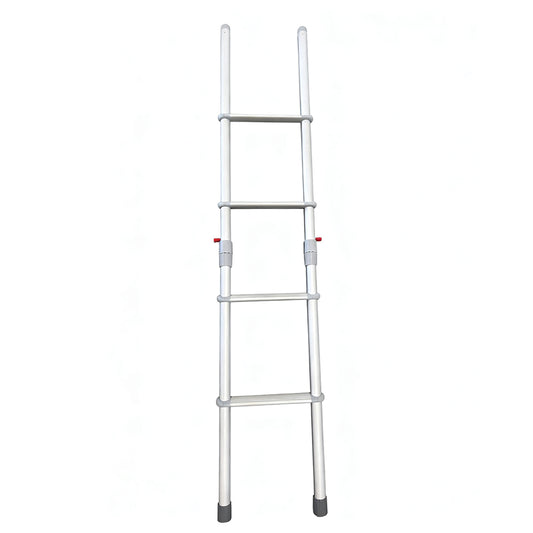 4-Step Foldable Aluminium Ladder for Caravan RV Bunk - Lightweight, Non-Slip, Space-Saving
