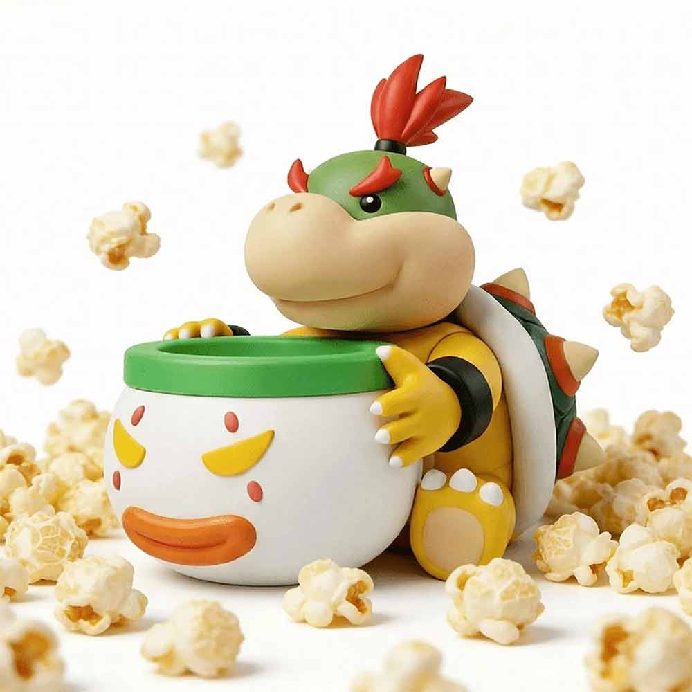 Easy to Clean Popcorn Bucket – Dinosaur Egg Design for Movie & Game Nights
