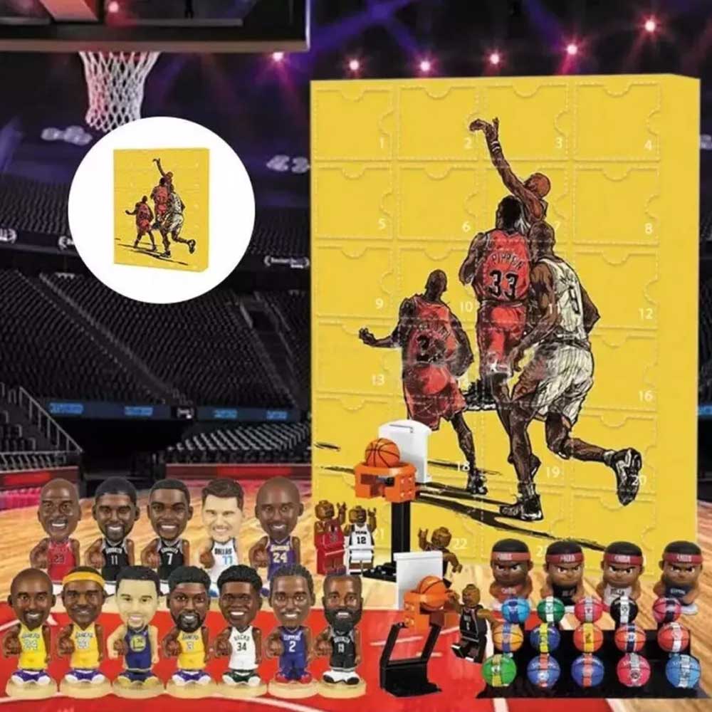 NBA 2024 Christmas Countdown Advent Calendar 24Days Action Figure Blind Box Gift