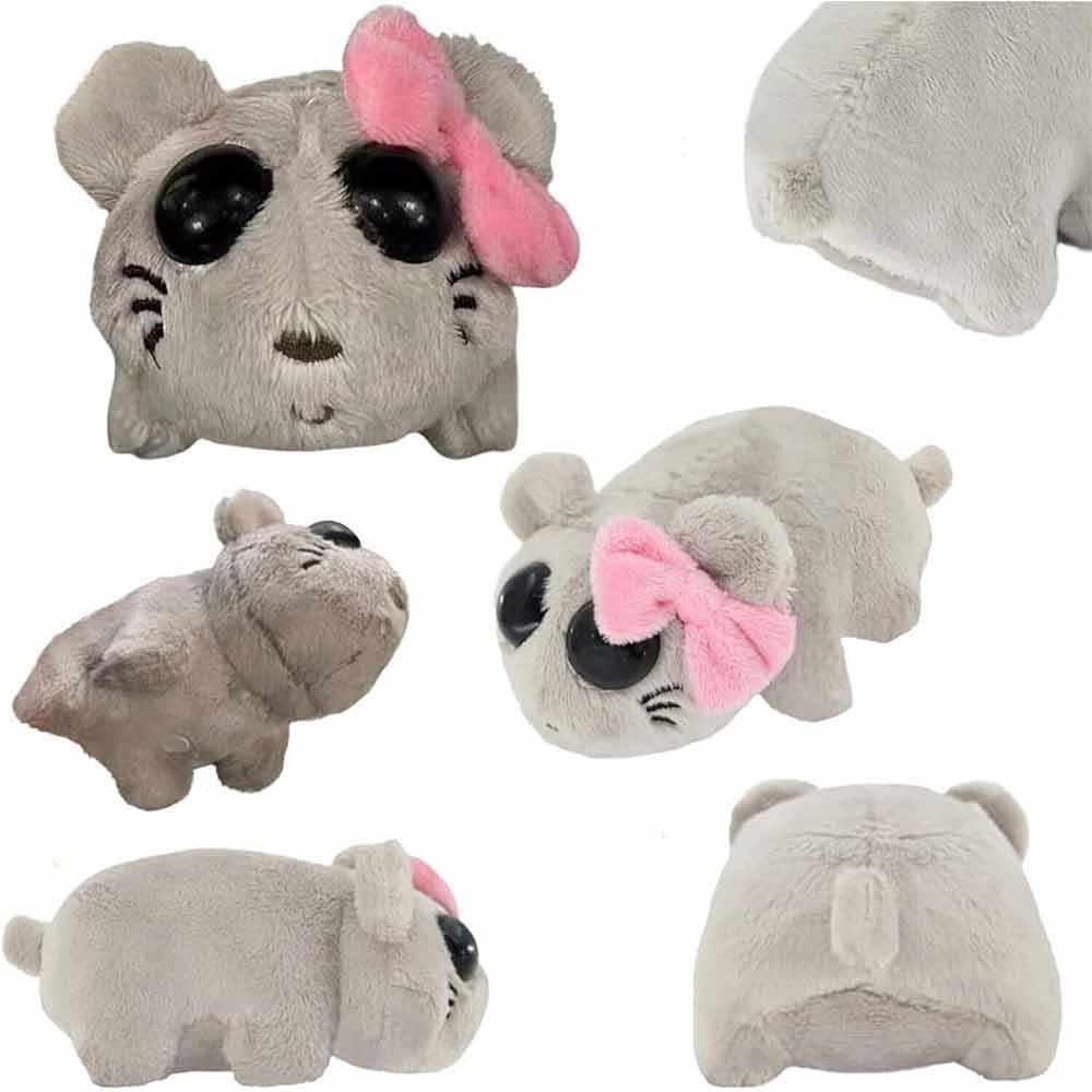 Sad Hamster Plush Toy Built-in Violin Sound Relieve Anxietys Toy Cute Hamster Toy