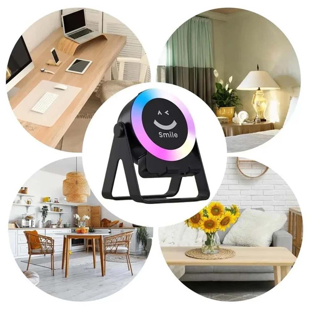 4-in-1 Wireless Induction Bluetooth Speaker - Rechargeable Phone Stand with Light