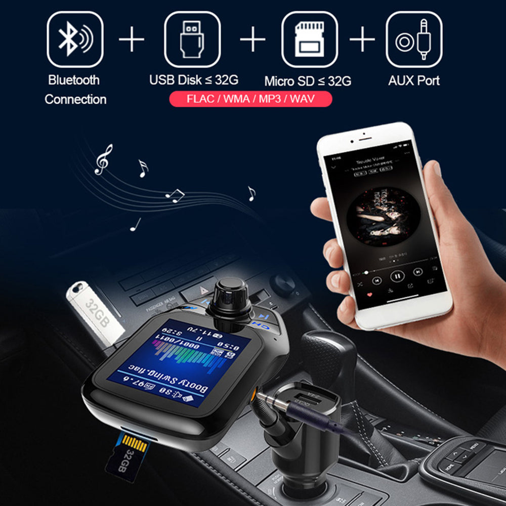T43 Car Bluetooth MP3 FM Transmitter Car Charger
