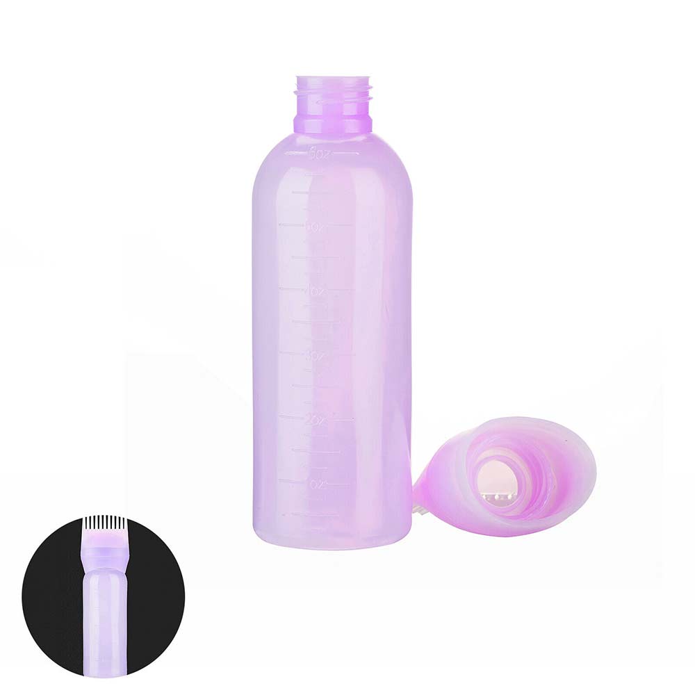 3pcs Root Comb Applicator Bottle with Graduated Scale Hairstyling Hairdressing