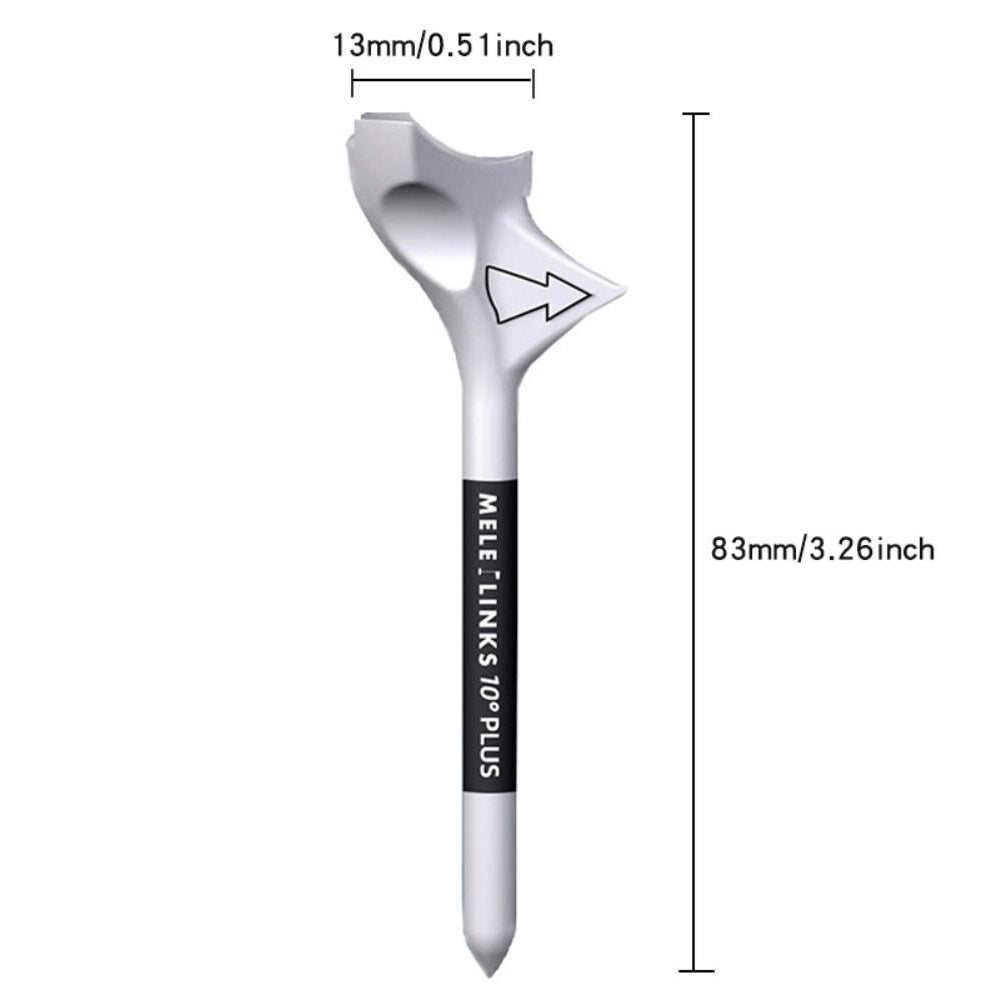 10 Degree Golf Tees Increases Speed Stand Balls Support Base Golf Holder 10pcs