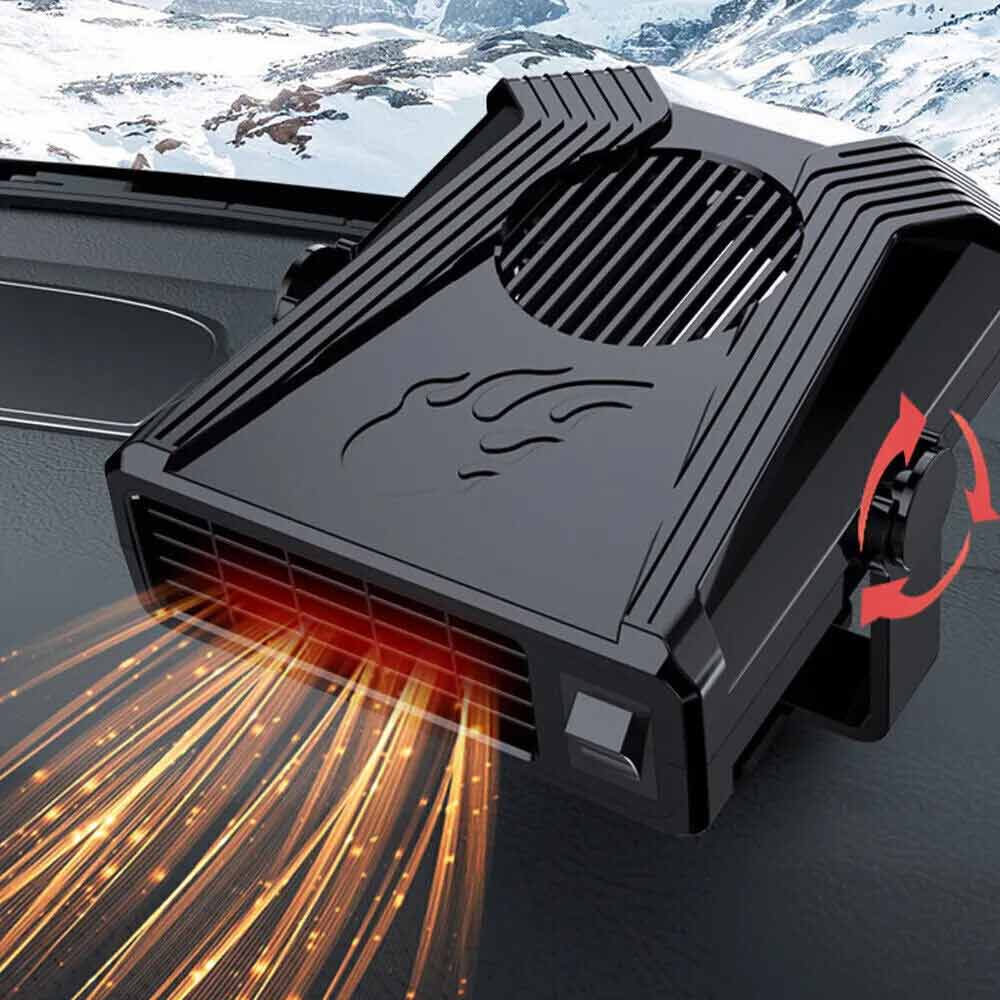 Portable 300W Electric Car Heater 12V DC Cooling Fan Defogger Defroster Demister