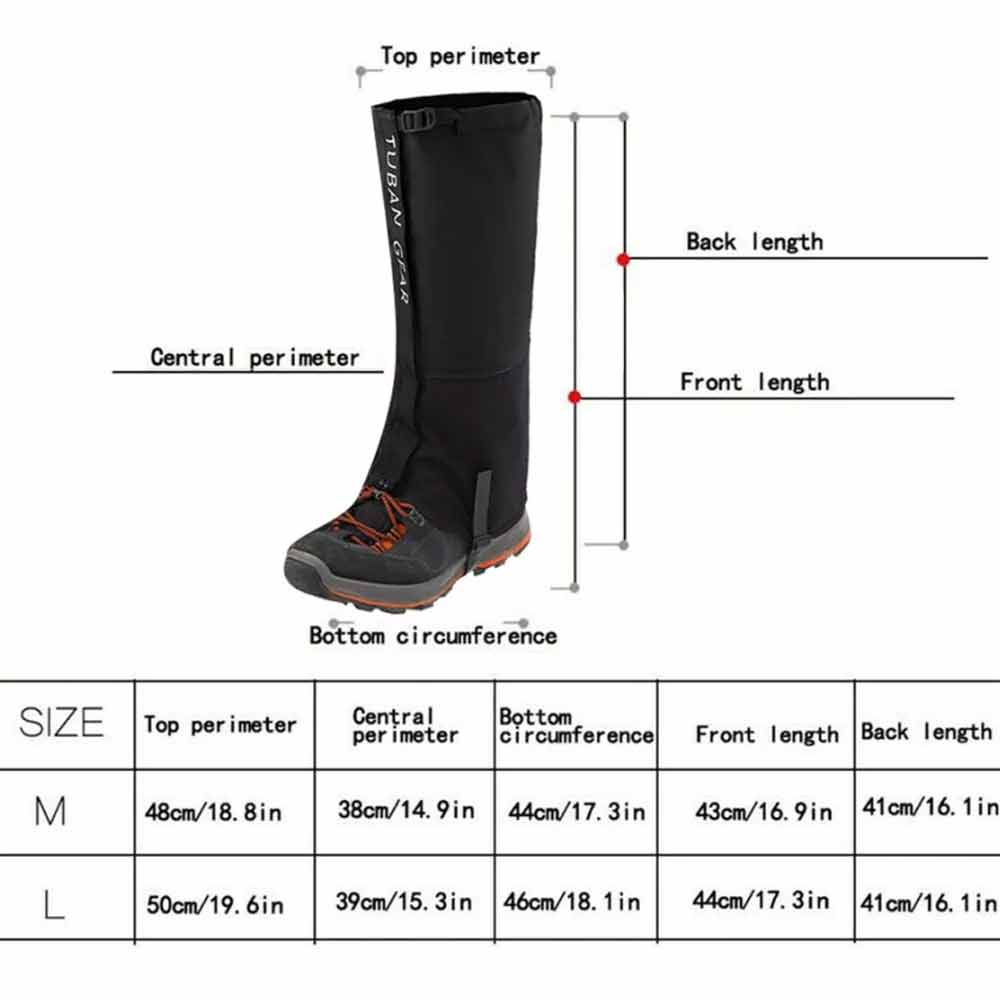 Waterproof Snake Gaiters – Anti-Bite, Snow & Sand Proof Leg Protection for Hiking & Outdoor Work