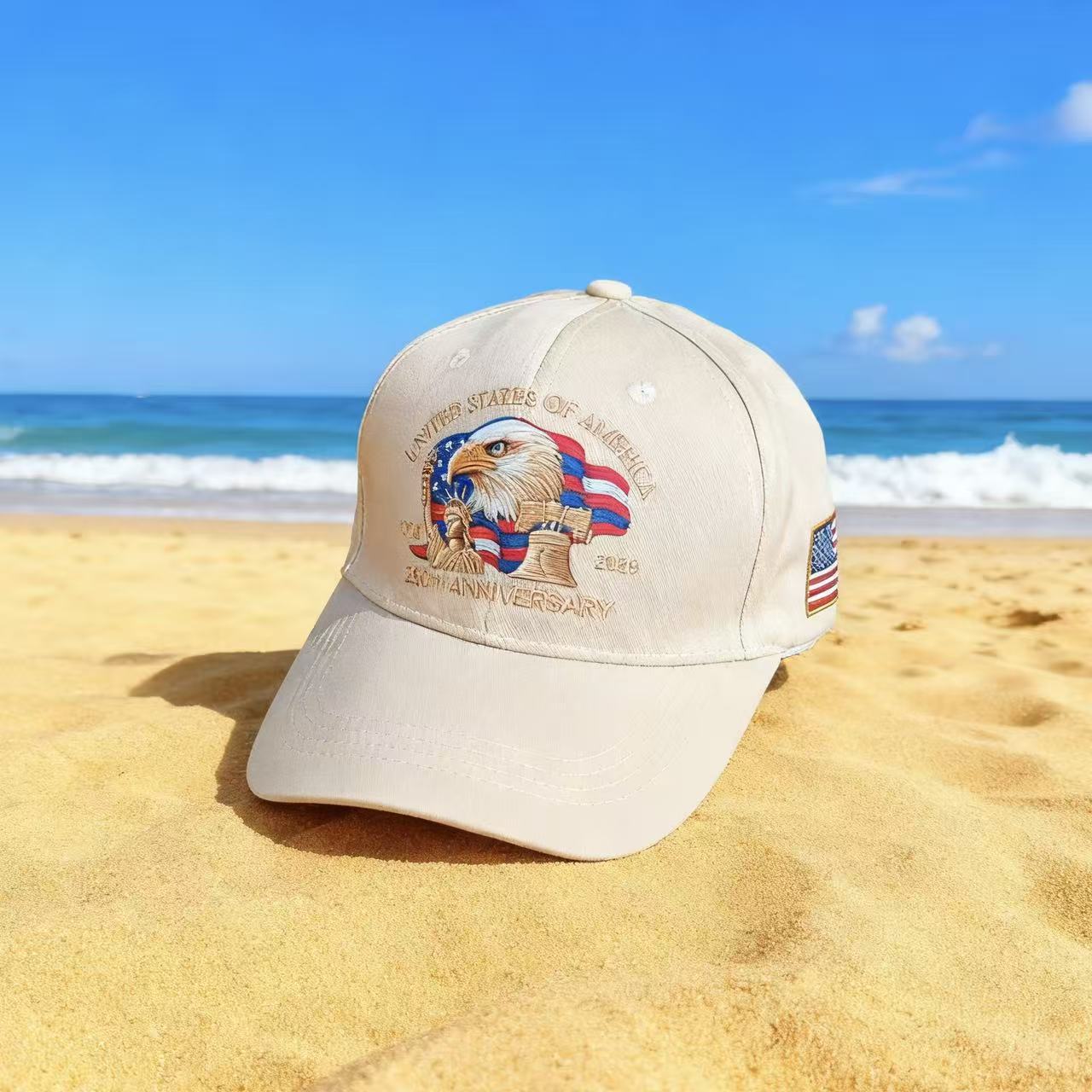 USA 250th Anniversary Baseball Cap - Patriotic 3D Print Hat 1776-2026