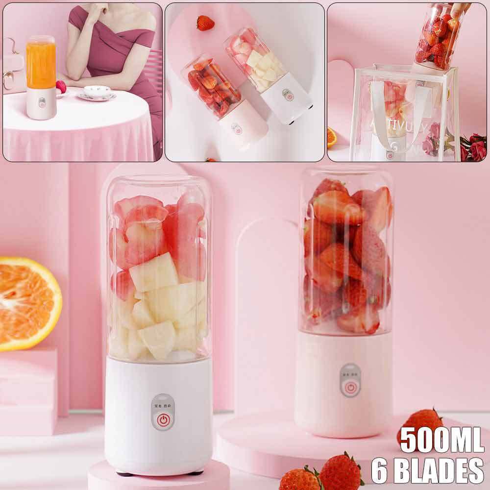 Portable Mini Electric Juice Maker 6Blade Blender Smoothie Juicer fruit Machine