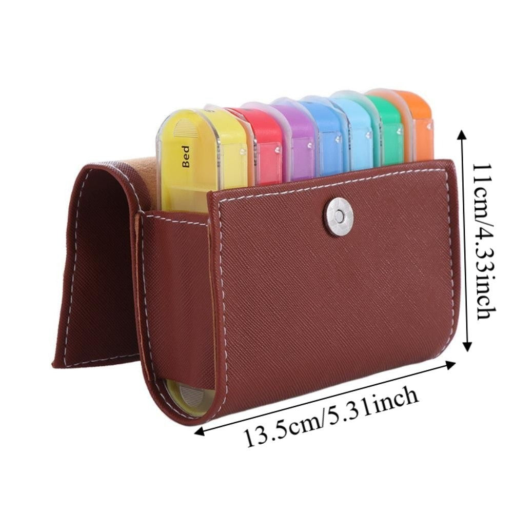 7-Day Pill Organizer – 28-Grid Weekly Medicine Tablet Sorter Case