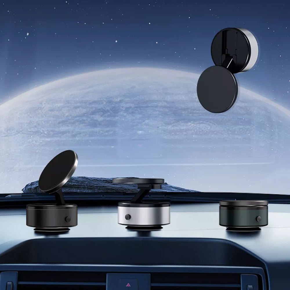 New Electric Vacuum Magnetic Suction Car Phone Mount 360° Rotation Holder