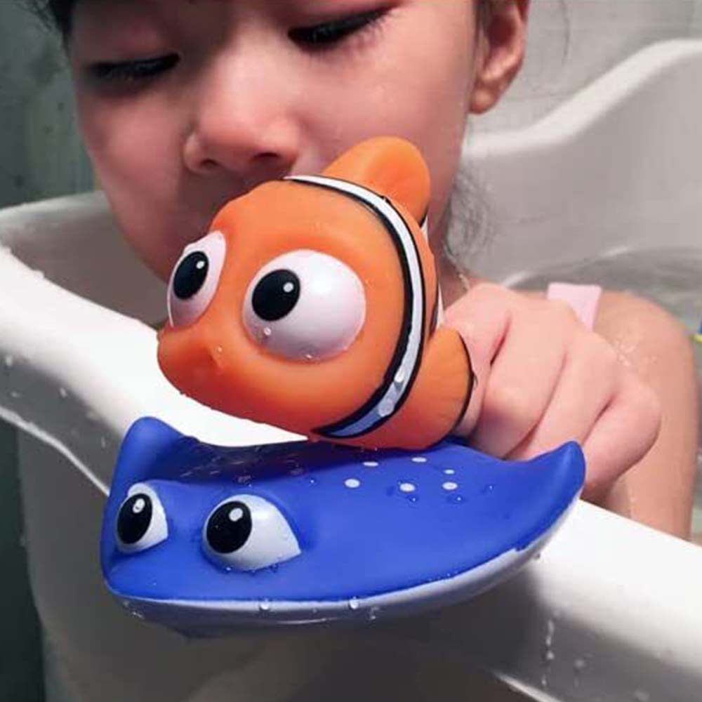 8PCS Sea Animal Bath Toys – Floating Squirt Toy Set for Bathtub Fun