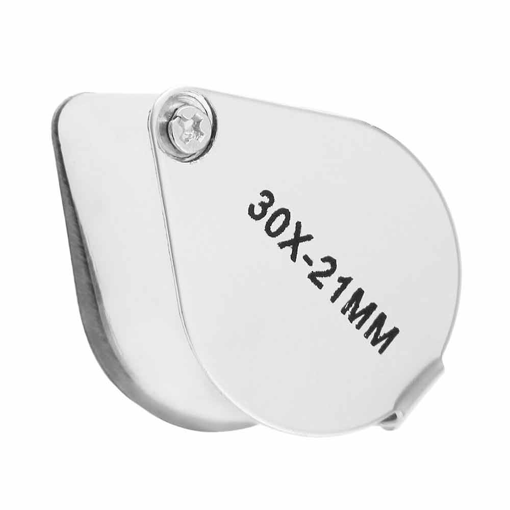 10X/20X/30X Amplify Jewelers Loupe Magnifier Jewelry PocketLoop Magnifying Glass