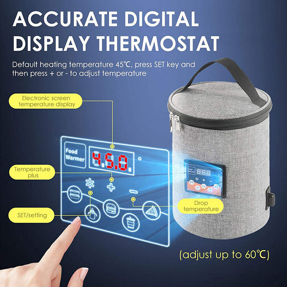 DC 12V Car 40-60℃ Baby Bottle Warmer Portable Feeding Water Milk Cup Heater New