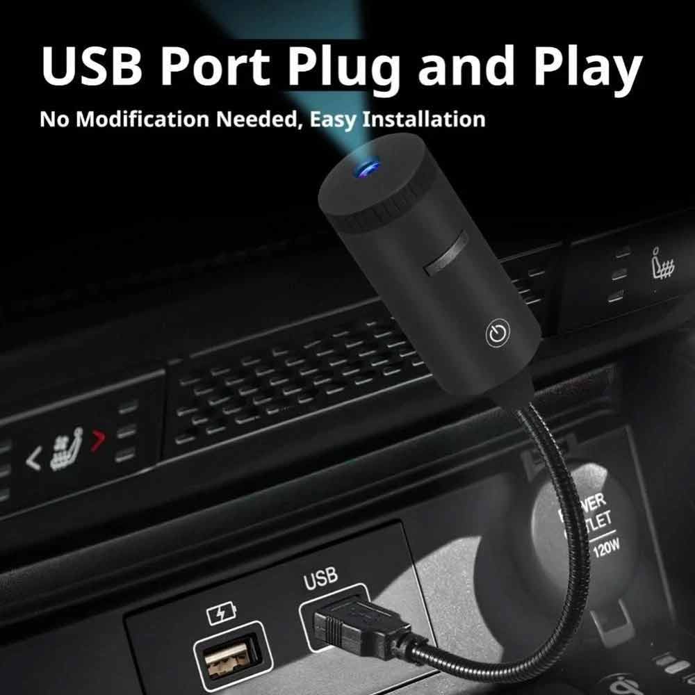 Rotating Galaxy Projector Lamp – USB Starry Sky Light for Car & Home Atmosphere