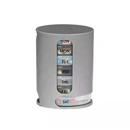 7-Day Pill Organizer with 28 Compartments, Weekly Daily Medicine Reminder Box for Pill/Vitamin/Tablet Storage