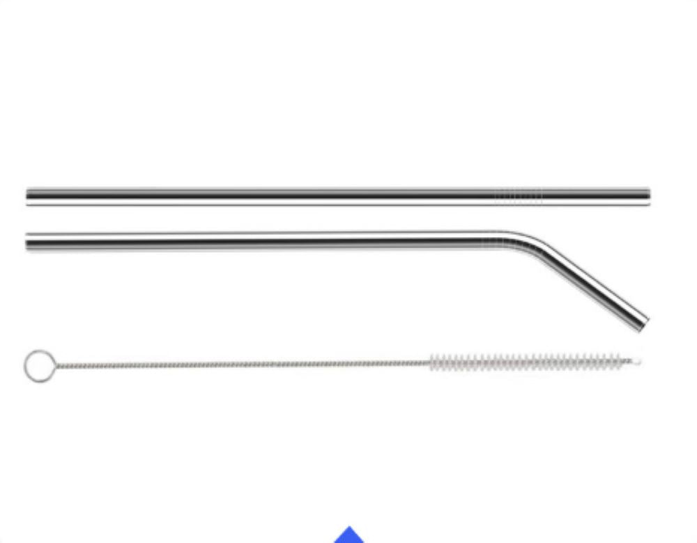 Reusable Metal Straw Set – 6-Piece 304SS for 40oz Tumblers, with Brushes Boxed