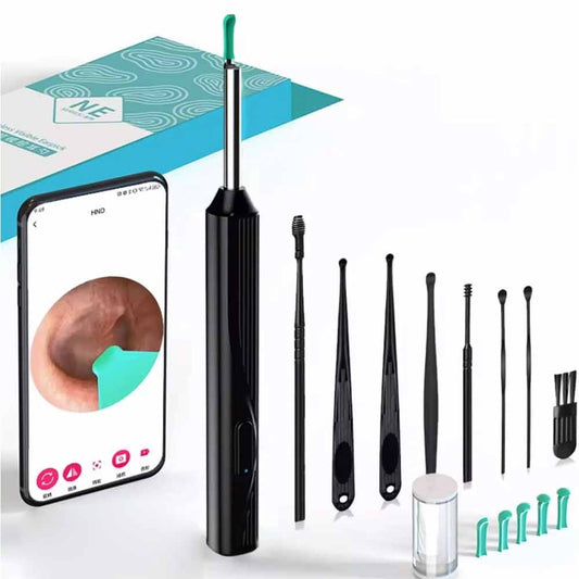 Wireless Ear Wax Remover Camera HD Ear Endoscope Spoon Pick Cleaning Tools Kit