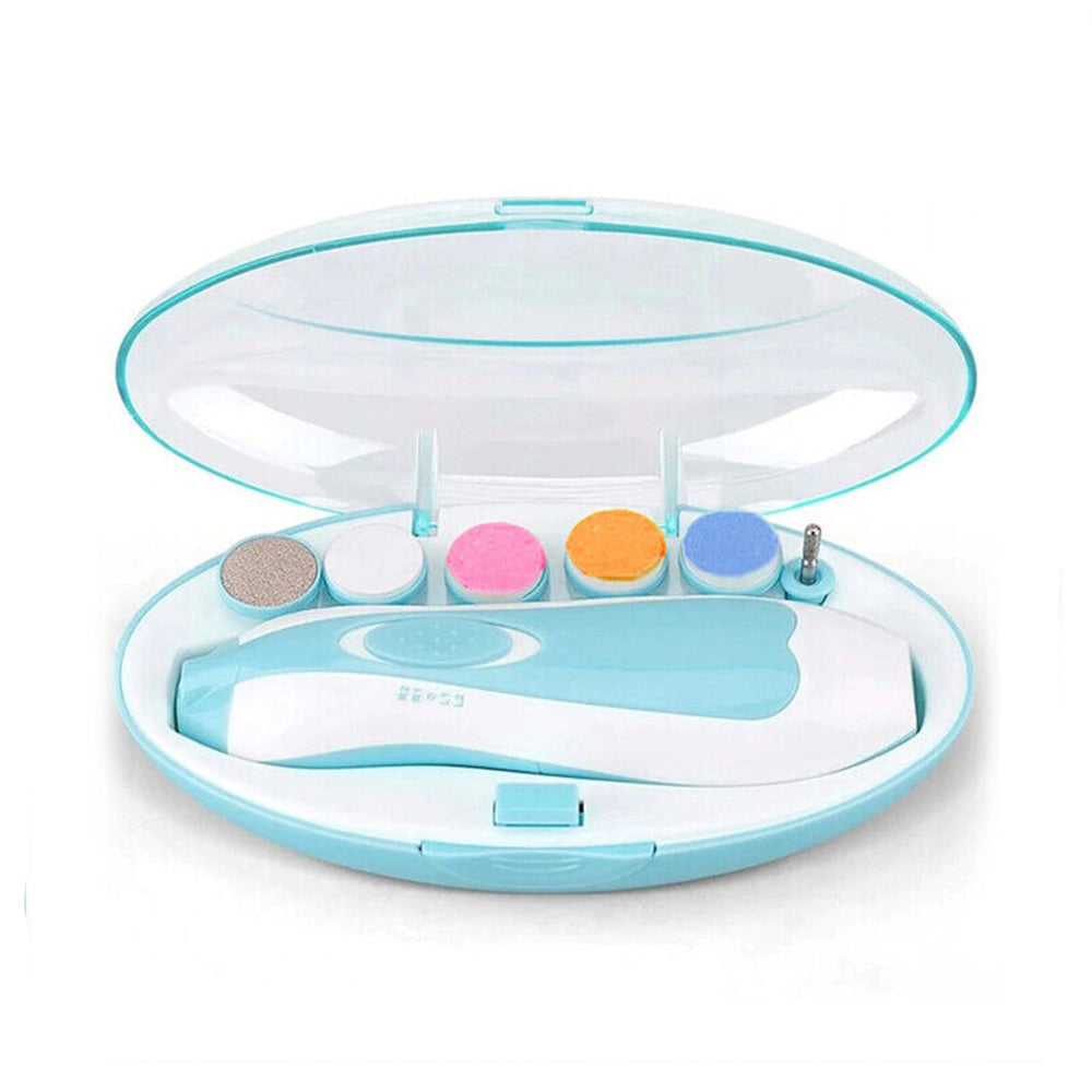 Electric Baby Nail Trimmer Infant Newborn Safe Grinder Clipper Tools Set