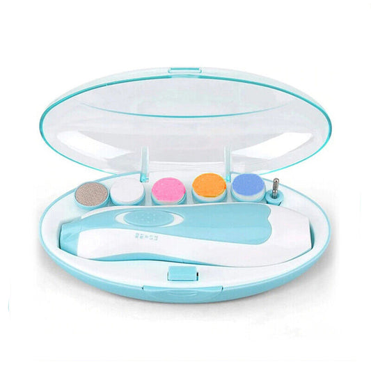 Electric Baby Nail Trimmer Infant Newborn Safe Grinder Clipper Tools Set