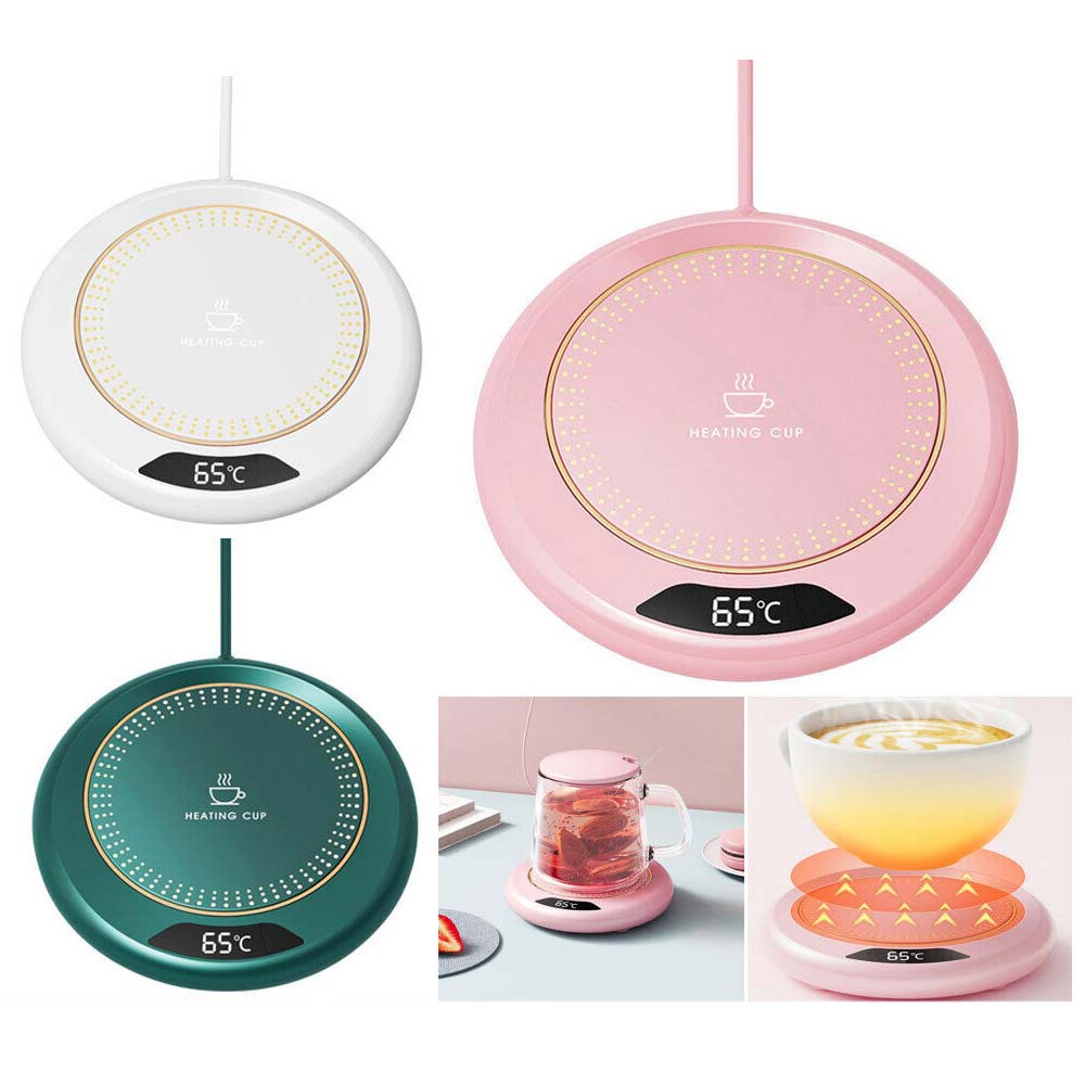 USB Heating Coaster Warmer Smart Electric Milk Coffee Tea Mug Cup Heater Mat Pad