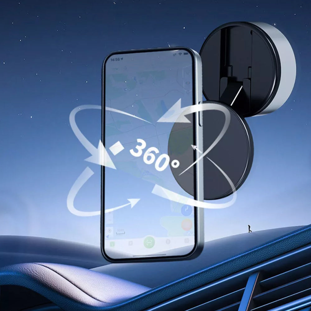 New Electric Vacuum Magnetic Suction Car Phone Mount 360° Rotation Holder