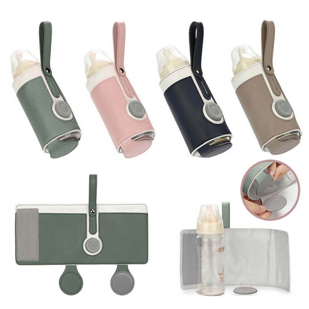 Adjustable Portable USB Baby Bottle Warmer Travel Heater Feeding Milk Pouch Bag