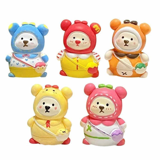 10 Mini Plaster Bears – Paint Your Own DIY Decorations, Craft Kit for All Ages