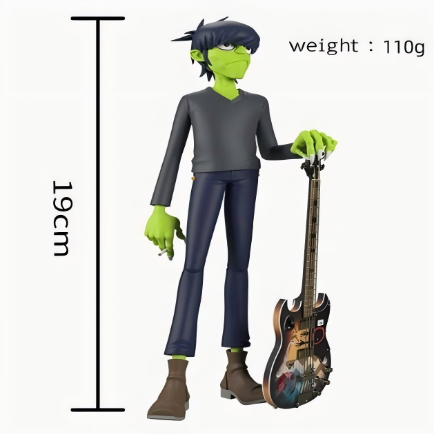 Gorillaz Band Model Rock Band Figures - Murdoc Russel Noodle Action Figures Toys Set