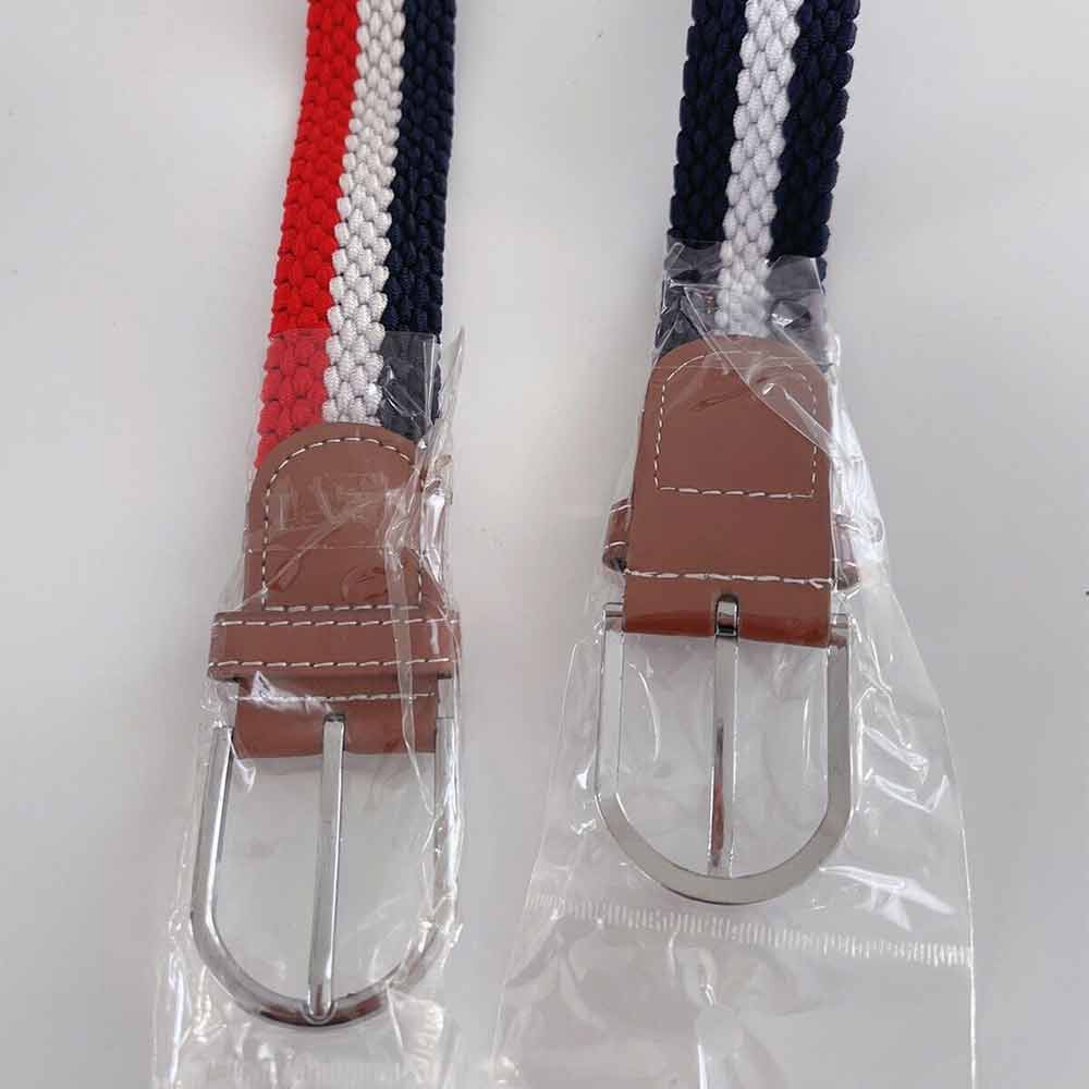 Men Women Kids Tween Striped Sports Formal Casual Pants Buckle Belt