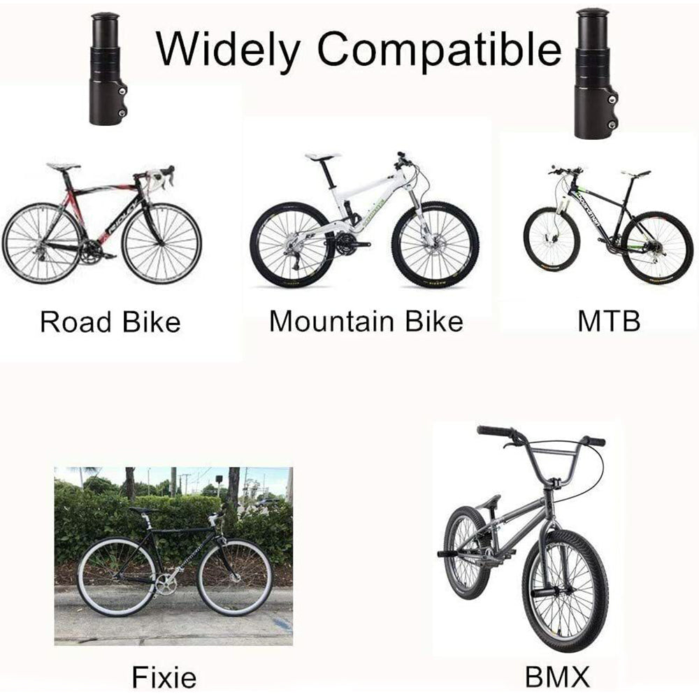 Bicycle Handlebar Fork Stem Extender Riser Head Up Adapter Adjustable 13cm