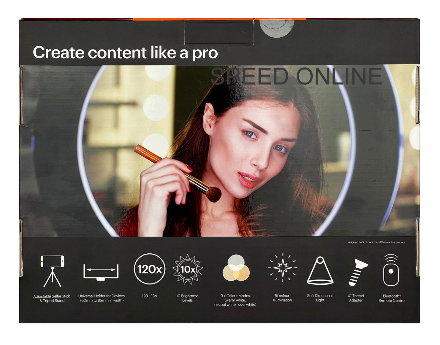 Ring Light 10" – Desktop Tripod, Bluetooth Remote, 3 Colour Temperature Modes