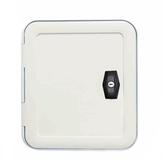 RV Storage Hatch Door – UV Resistant with Locker, Square & Rectangle, Rounded Corners