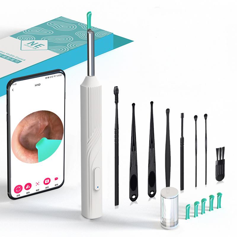 Wireless Ear Wax Remover Camera HD Ear Endoscope Spoon Pick Cleaning Tools Kit