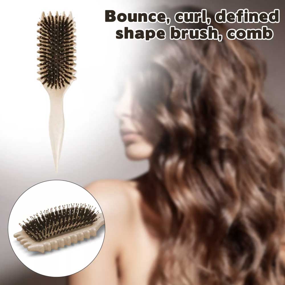 Women Curl Define Styling Defining Brush Hair Stylishing Tool Curl Brush Comb