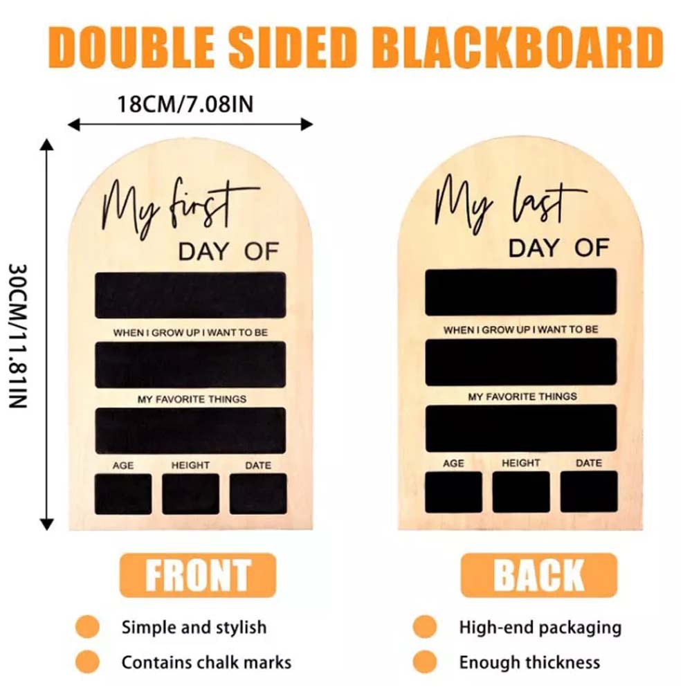 My First and last Day Of School Photo Board, School Sign, Back To School Chalk Board,