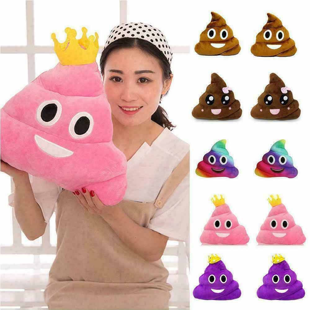 30cm Poo Family Emoji Emotion Pillow Stuffed Plush Cushion Pillow Funny Doll
