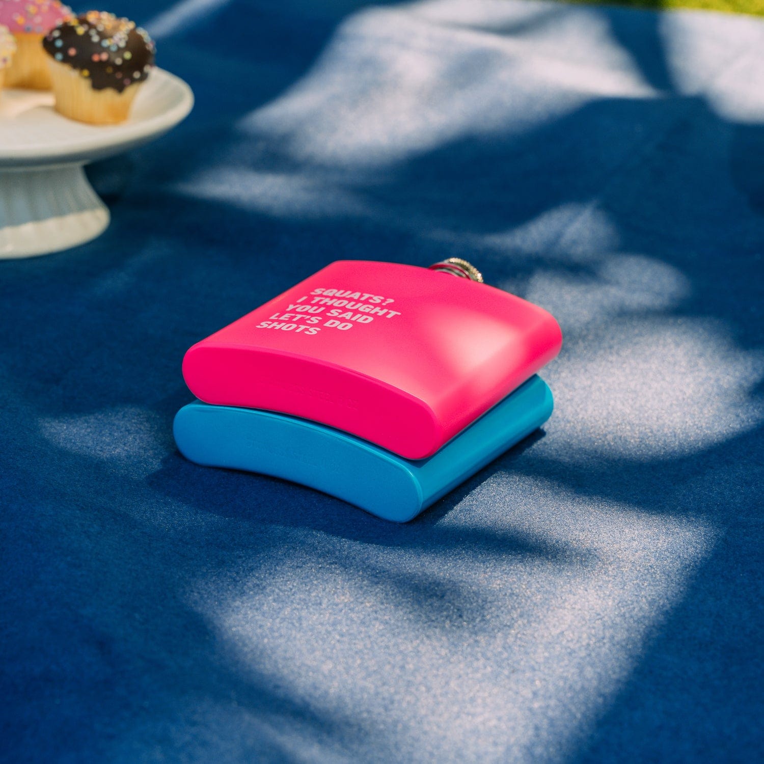 2 Pcs Stainless Steel Hip Flask (175 ml Each) – Funny Quotes, 4 Super‑Bright Colours