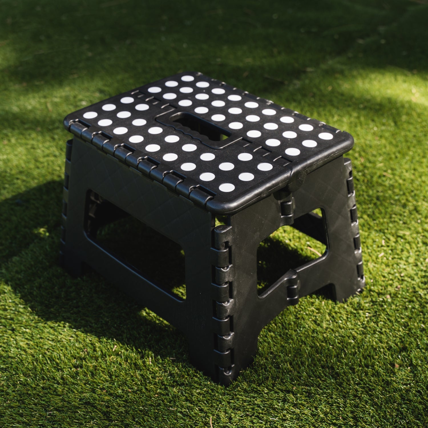 Stool Portable Plastic Foldable Chair Outdoor Bathroom Kitchen Adult Kids Black