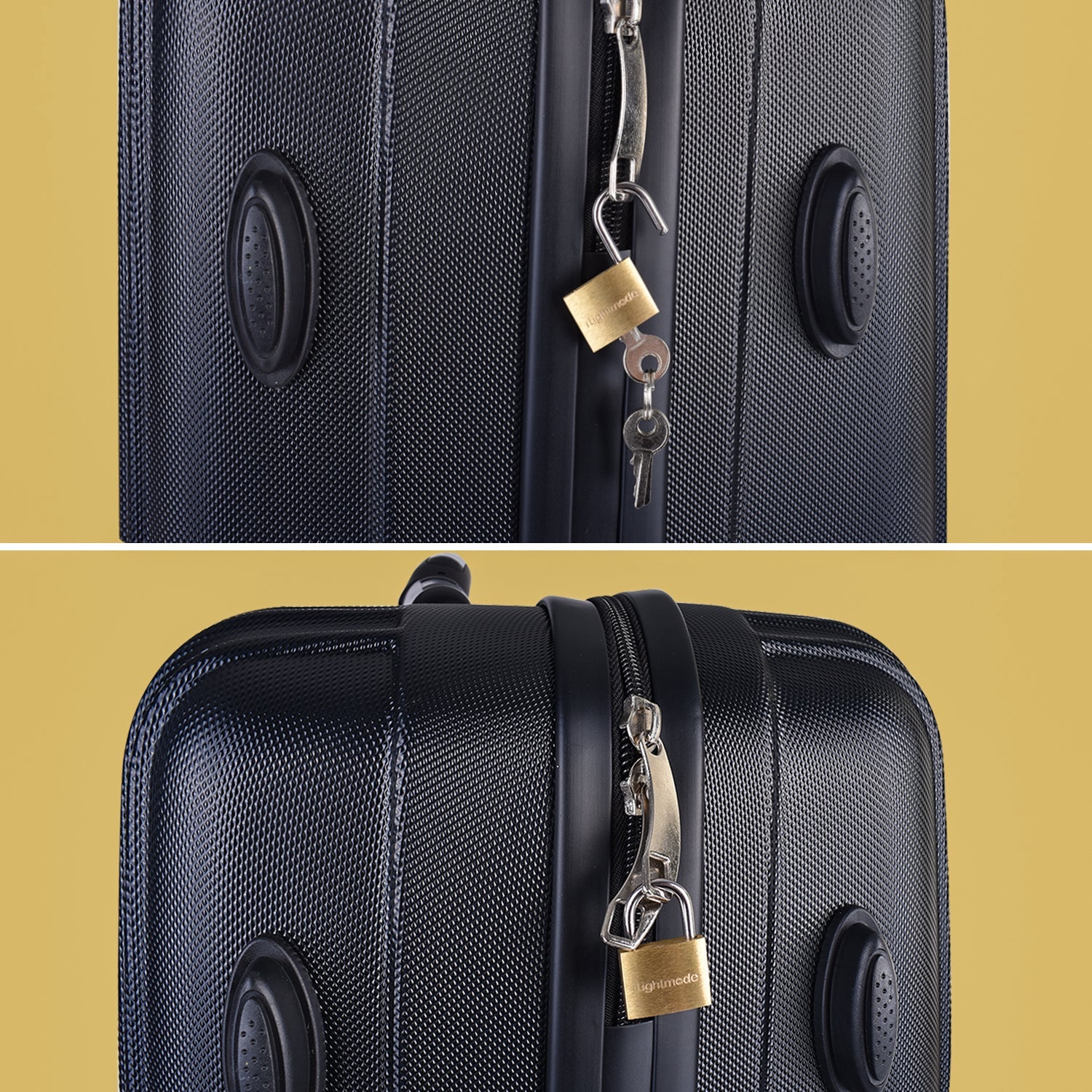 2 Pcs Flightmode Brass Padlock