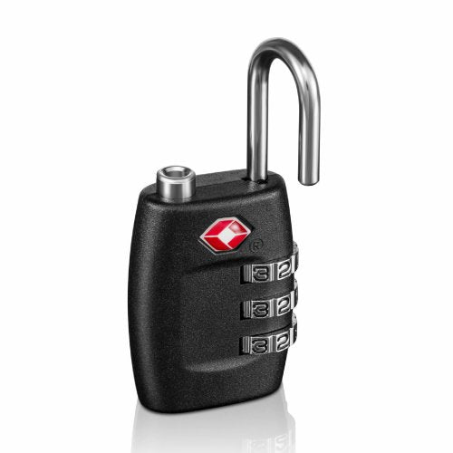 TSA Approved Combination 3 Dial Travel Padlock