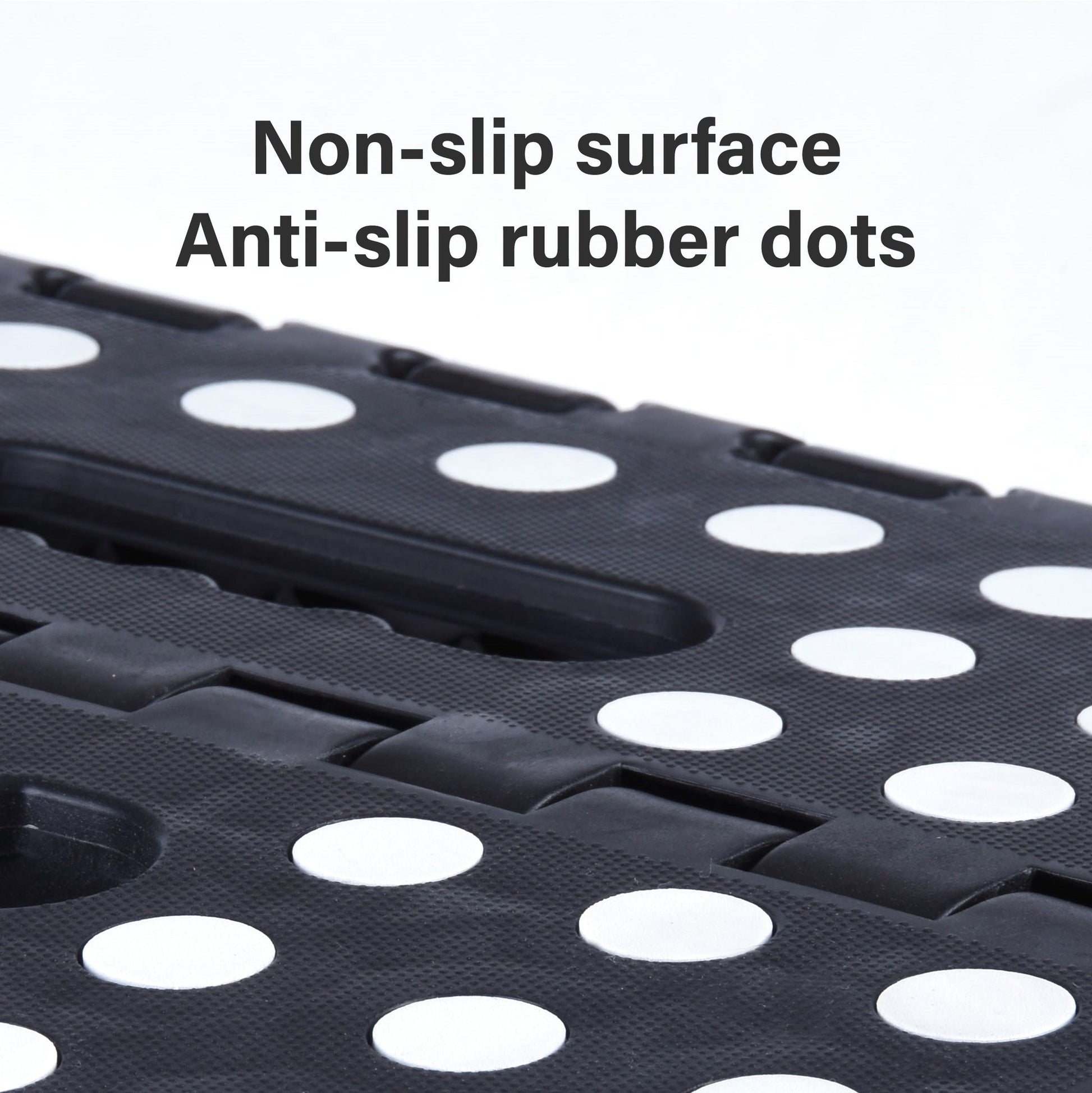 Large Plastic Folding Stool Portable Chair Store Flat Easy Carry Outdoor Camping Black