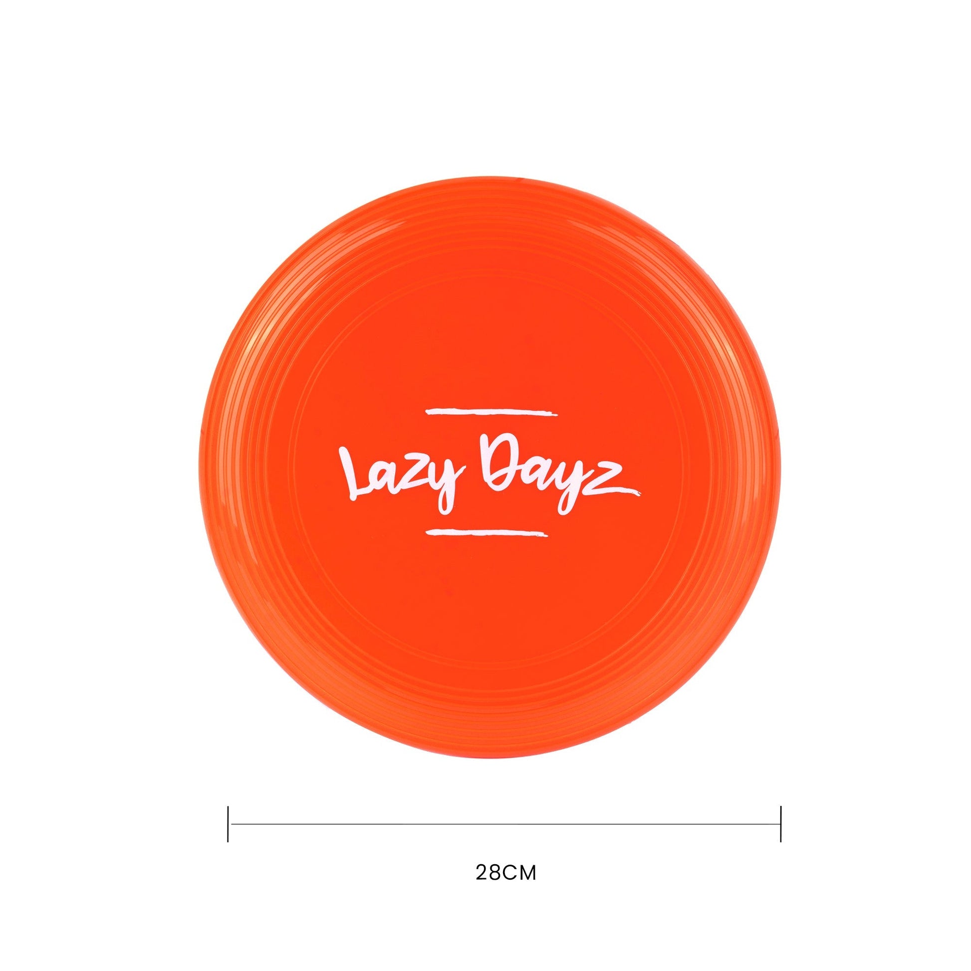 28cm Lazy Dayz Jumbo Neon Beach Frisbee - Red