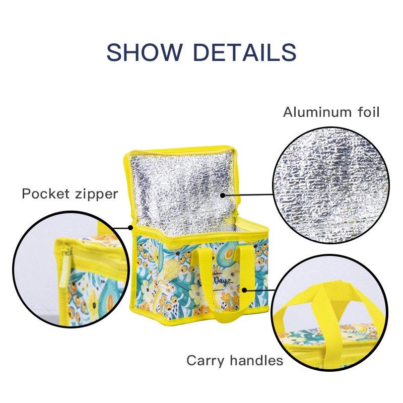Food Safe Insulated Kids Lunch Box Cooler - Rainbow