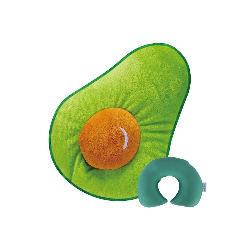 Two-Way Reversible Microfibre Travel Pillow-Avocado