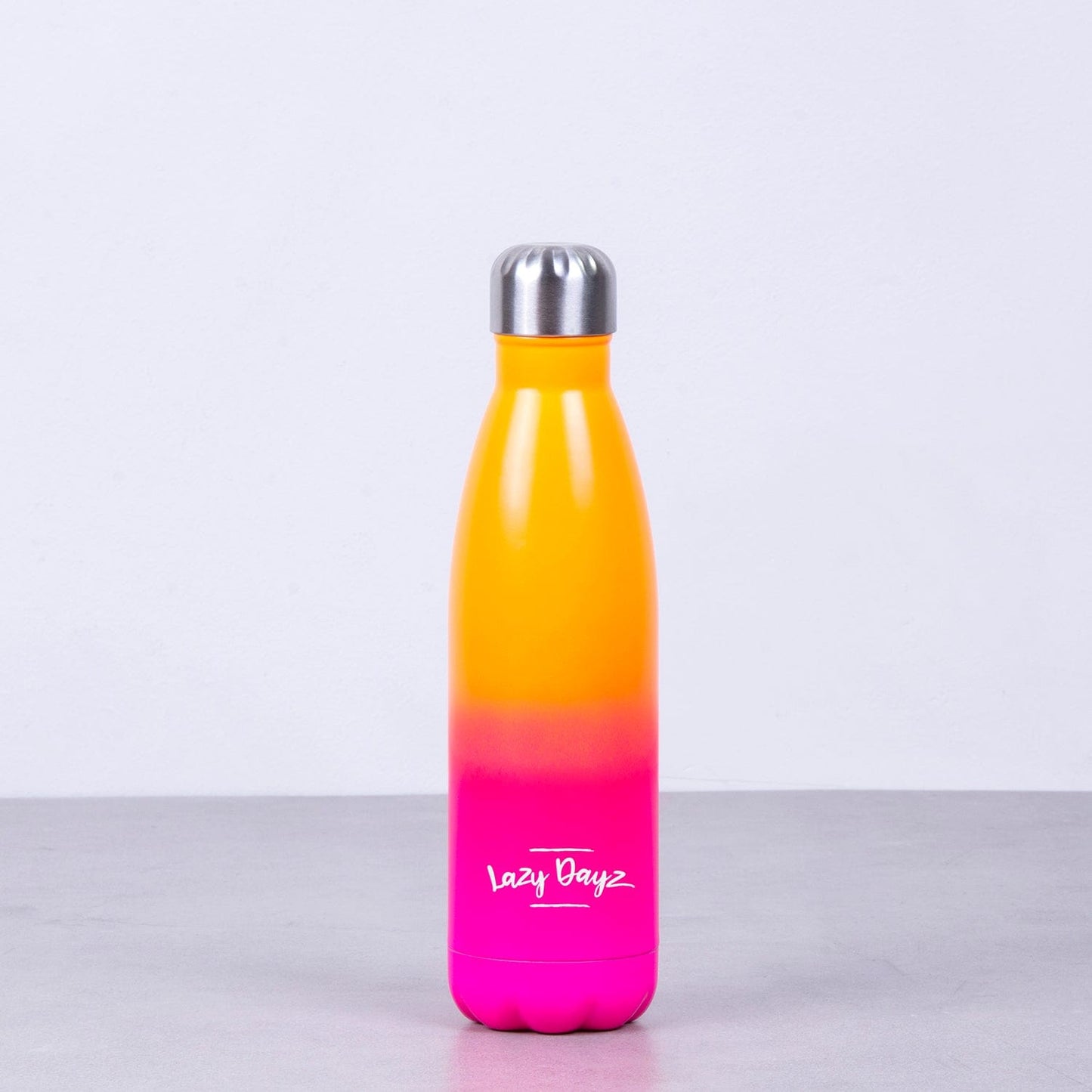 Lazy Dayz Daily Drink Bottle 500ml - Orange Pink Ombre